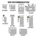 thumbnail image 3 of Runner Rug 2.62'x5.25', Sage Green Striped Non Slip Backing Floor Mats Soft Area Rugs, Absorbent Muddy Dirt Trapping Carpet for Entryway Hallway Kitchen Bedroom Rustic Vertical Stripes Linen Texture, 3 of 3