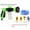 E, variant on HongHeng Washing Hose Attachment, 6-in-1 Sprayer Mode Garden Hose Nozzle with Pet Bathing Brush and Soap Dispenser Bottle, Adopted in Watering Flowers, Car Wash, Showering