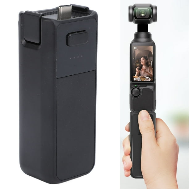 De Batería Para Cámara De Mano, Puerto Tipo C Compacto Con Rosca De 1/4 De Pulgada, Agarre Extendido, Agarre Manual Para Banco De Energía Portátil Para Osmo Pocket 3
