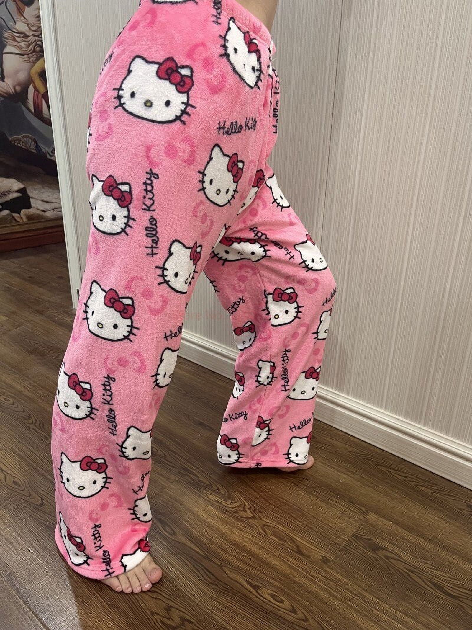 Fast Delivery Hello Kitty Pajama Pants, Wide Leg Pyjama, Pink Hello Kitty  Pyjama,anime Sleepwear, Kawaii Pyjama,y2k Wide Leg Sweatpants - Etsy