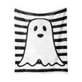 thumbnail image 2 of Fiudx Ofertas relámpago del día Nueva manta tipo chal de franela para la siesta con diseño de fantasmas blancos y bonitos de Halloween, 2 of 5
