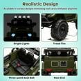 thumbnail image 4 of EastVita 12V Ride on Truck Car, 2WD Electric Car with Remote Control, Electric Car for Kids with Spring Suspension, Led Lights, Music, 3 Speeds green, 4 of 7
