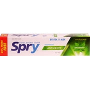 Angle View: Xlear Spry Anti-Cavity Xylitol Toothpaste With Fluoride And Aloe Spearmint -- 5 Oz