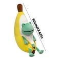 thumbnail image 2 of Cute Banana Duck Plush Toy, Soft Stuffed Animal Doll, Funny Cartoon Fruit Plushie, Adorable Pillow for Kids and Adults, Home Decor Gift, 23.6 Inches, 2 of 5