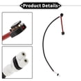 thumbnail image 4 of 1 pc Sensor de desgaste de pastilla de freno delantero para Porsche 911 997 2008-2012 No. 99761267601 Goma TPU Negra, 4 of 6