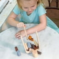 thumbnail image 2 of PlanToys® Timber Tumble Wooden Balancing & Strategy Game for Kids Ages 3+ | Montessori Educational Toy for Fine Motor Skills, Logical Thinking & Concentration | Eco-Friendly Family Game, 2 of 9