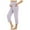 Purple, variant on Celivon Maternity Pants Stretchy Loungewear Workout Yoga Solid Color Capri Trousers Workout Pregnancy Capri Pants Pants With Pocket