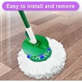 thumbnail image 4 of 3 Pack Spins Mop Replacement Head for Libman Tornado Spins Mop System, Reusable Microfiber Mop Refill Head, Triangle Spins Reusable Machine Washable Mop Replacement Head, 4 of 9