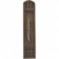 thumbnail image 1 of Oxford Pull Plate with Colonial Wire Pull, Aged Brass Finish - 3.38 x 18 in., 1 of 1