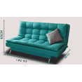 thumbnail image 3 of Sofá Cama Carmen Aqua M & E MUEBLES Matrimonial 3 Posiciones, 3 of 4