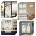 thumbnail image 7 of Green Eucalyptus Window Privacy Film, Farmhouse Weeping Leaves on Linen Static Cling UV Sun Blocking Heat Control Window Tint Day and Night, Non-Adhesive One Way Windows Privacy Cover 17.7''x39.3'', 7 of 7