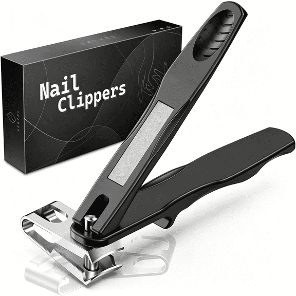 EXLEAF 360° Rotating Nail Clippers for Seniors,Long Handle Fingernail Clippers for Men and Women,Ergonomic Ez Grip Toenail Clippers for Thick Nails