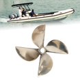 thumbnail image 5 of Jeankak Hélice, 4 aspas anticorrosión Hélice de Cobre de Alta Resistencia para lanchas rápidas de Carreras para Barcos de Gasolina de 26Cc 30Cc Ecomeon no, 5 of 5