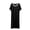 Black, variant on RQYYD Womens Long Nightgown with Lace Trim Soft Loose Sleep Dress Lightweight Comfy Loungewear Casual Sleepwear for Women