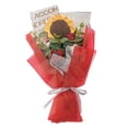 thumbnail image 2 of Ramo de punto de flores artificiales para regalo de cumpleaños con acabado ligero, color rojo Flor roja, 2 of 9