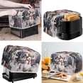 thumbnail image 2 of Renewold Christmas Toaster Cover 2 Slice Dustproof Winter Snow Wide Slot Oven Cover Snowman Birds Anti-Skid Anti Fingerprint Protective Covers for Home Microwave,Bread Maker, 2 of 6