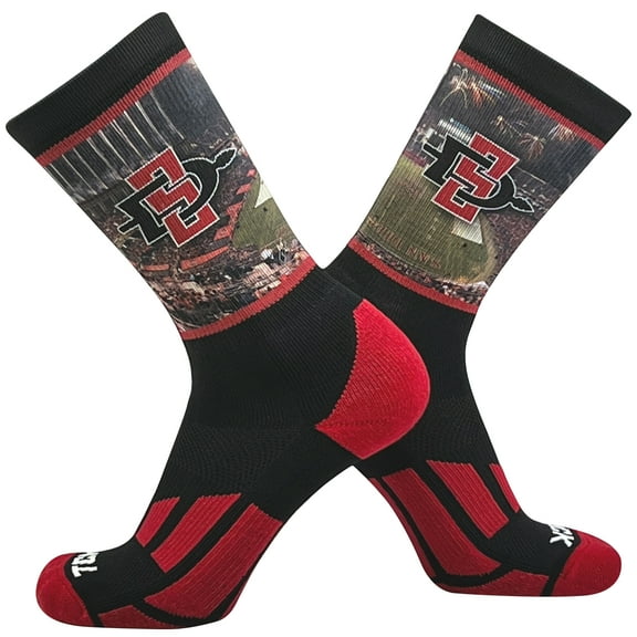 TCK San Diego State Aztecs stadium NCAA Licensed Crew Socks (8-13)