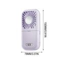 thumbnail image 3 of Foldable Makeup Mirror Fan LED Light Neck Hanging Cooling Fan USB Rechargeable Portable Ice Compress Fan For Daily Makeup Desk Use Travel Office Outdoor Hot Weather Comfort, 3 of 9