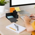 thumbnail image 6 of YiJuHui Note Holder Organizer Box, Desktop Note Storage Case with Template Slots, Clear Plastic Sticky Note Dispenser for Office and Home Organization, 6 of 8