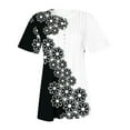 thumbnail image 4 of Birdeem Mode Femme Décontractée Imprimé Col Rond Ample Manches Courtes T-Shirt Haut Blouse Chandail, 4 of 5