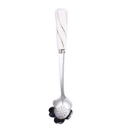 

Vintage Stainless Steel Golden Cherry Coffee Spoon Afternoon Tea Dessert Latte Spoon Snack Fruit Fork Kitchen Tool Teaspoon