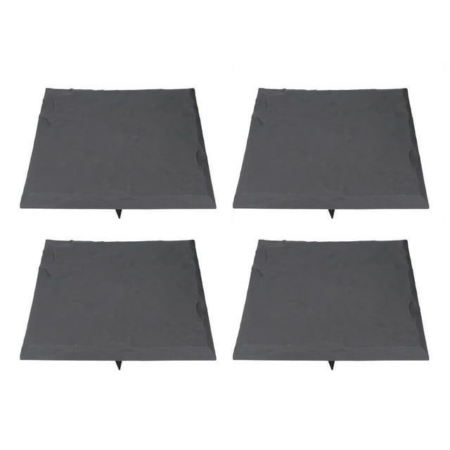 Large Outdoor Stepping Stone, Landscaping Garden Walkway Durable Plastic Pavers with Ground Stakes for Easy Installation