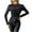 Black, variant on Cadancy Womens Mesh Tops Sequin Sparkly Cocktail Party Elegant Sheer Stretch Long Sleeve Shirts Crewneck Bodycon Club Evening Glitter Outfits