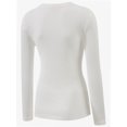 thumbnail image 3 of Womens Pullover Long Sleeve Crewneck Shirts Ribbed Knit Slim Fitted Casual Jumper Tops, 3 of 5
