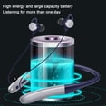 thumbnail image 4 of Nkmbld Portable Bluetooth Headphones Bluetooth Neckband Headphones Colorful Design HD Stereo Clear Sound Sporty and Ergonomic Neck Hanging Design, Blue, 4 of 5