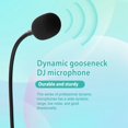 thumbnail image 2 of Gooseneck Microphone 3 Pin Flexible Noise Reduction Gooseneck Plug in Microphone for Meeting Rooms, 2 of 7