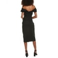 thumbnail image 2 of A.L.C. womens  Nora Linen-Blend Midi Dress, 4, Black, 2 of 3