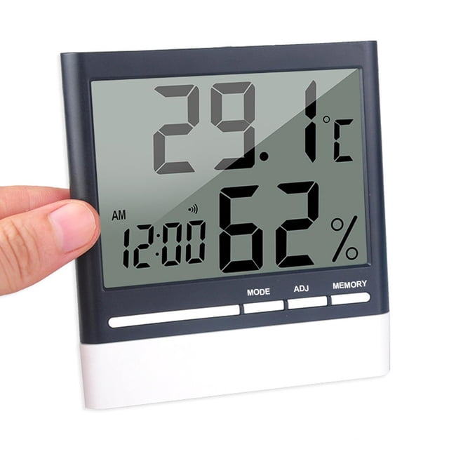 Termómetro Higrómetro Digital Perfecl Pantalla LCD Grande Monitor de Temperatura