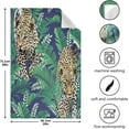 thumbnail image 3 of Dreamtimes Leopard Palm Leaves Jungle Kitchen Towels Dish Bar Tea Towel Dishcloths Set of 4 Super Absorbent Soft 18 x 28 inches, 3 of 7