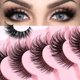 thumbnail image 4 of Pestañas postizas tipo ojo de gato Pestañas postizas dramáticas Aspecto natural 7 pares Paquete de extensión de ojos de zorro Pestañas postizas de visón gruesas y esponjosas 8D Luz no tóxica, 4 of 5