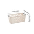 thumbnail image 5 of Ycandiee Shelves Storage Basket, Plastic Storage Organizer, Plastic Basket for Organizing Countertops, Pantry Shelves, Kitchen Cabinets, Laundry Rooms or Home Offices, 5 of 6
