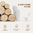 thumbnail image 3 of Disposable Paper Filters with Lid Compatible with Reusable Coffee K Cups, Coffee Paper Filters for 1.0 & 2.0KeurigCoffee Maker Fits Reusable Coffee Pod, Pack of 200, 3 of 8