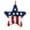 Color, variant on 11 Inch 4th of July Tinsel Wreath for Front Door Patriotic Decorations Glitter Star Shape Red White and Blue American Flag Wreaths for Independence Day Memorial Day Wall Window Home Party Supplies
