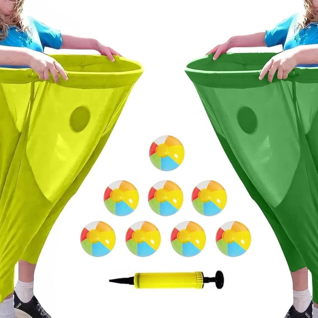Juego de fiesta al aire libre Yard Game Granny Pants con pelotas hinchables