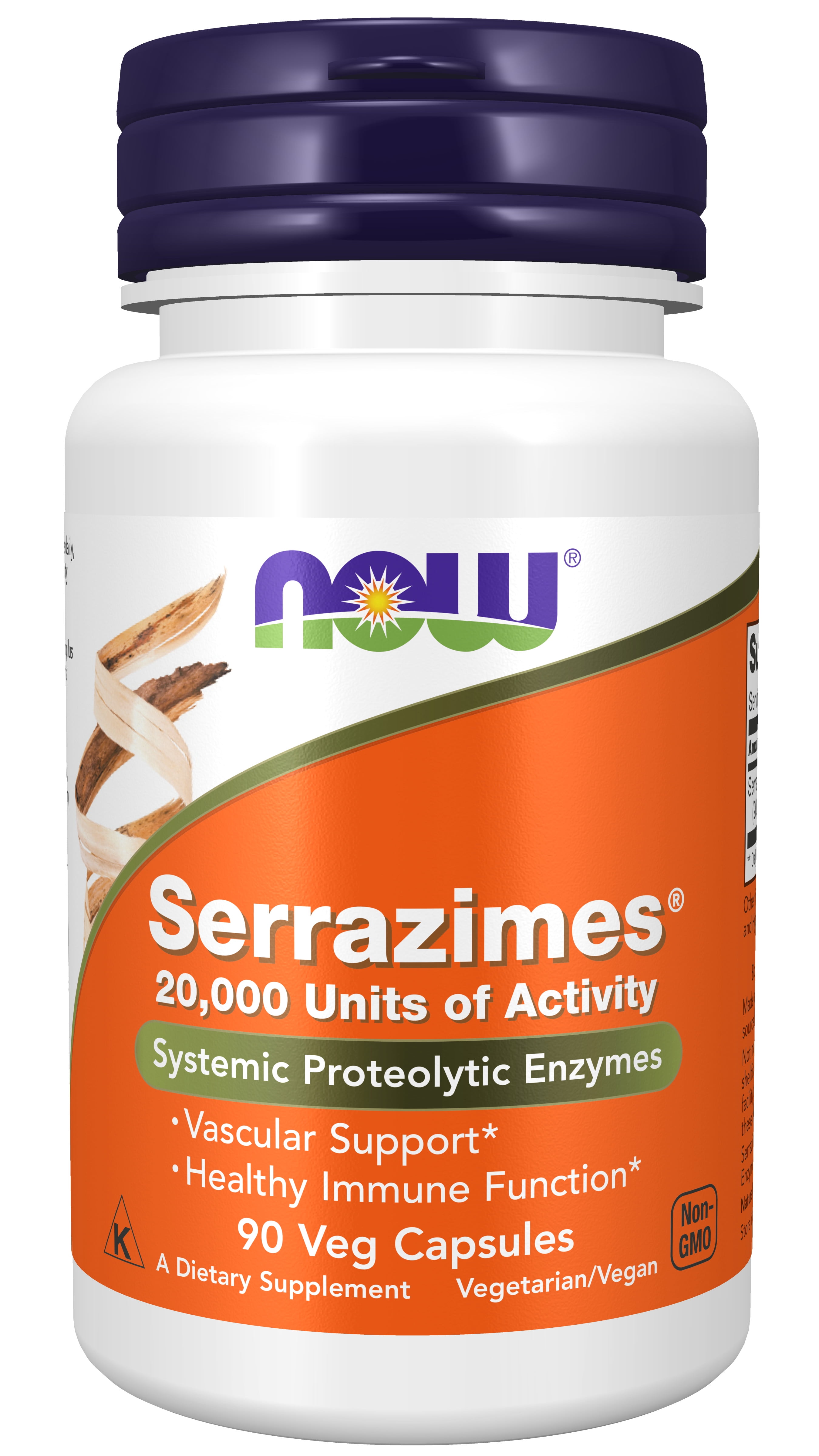NOW Supplements, Serrazimes (Systemic Proteolytic Enzymes