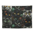 thumbnail image 5 of Orinice Cute Cat Tapestry Wall Hanging Unique Style Graphic Tapestries Home Wall Decor Art for Living Room Bedroom Apartment Farmhouse Dorm 60x50inch, 5 of 6