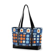 FORMRS Laptop Tote Bag for Women with 15.6" Computer Compartments Handbag, Modern Color Circle