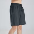 thumbnail image 4 of Men's Athletic Workout Shorts 8" Inseam Mesh Side Vents Performance Short Pants for Running Training Exercise Lightweight Quick Dry Breathable Fitness with Pockets, 4 of 5