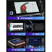 Sehmtoo Car Radio Double Din Android 12 Car Stereo Radio GPS Sat Nav For Mercedes Benz ML/GL/W164/GL320/X164 In Dash Car Head Unit Support Carplay DSP DAB RDS 4G+64G