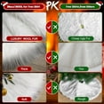thumbnail image 6 of WSBArt Update Wool Fur White Tree Skirt Small Christmas Tree Skirt Plush Velvet Tabletop Christmas Tree Skirt Holiday Party Decoration 12inch Mini, 6 of 6
