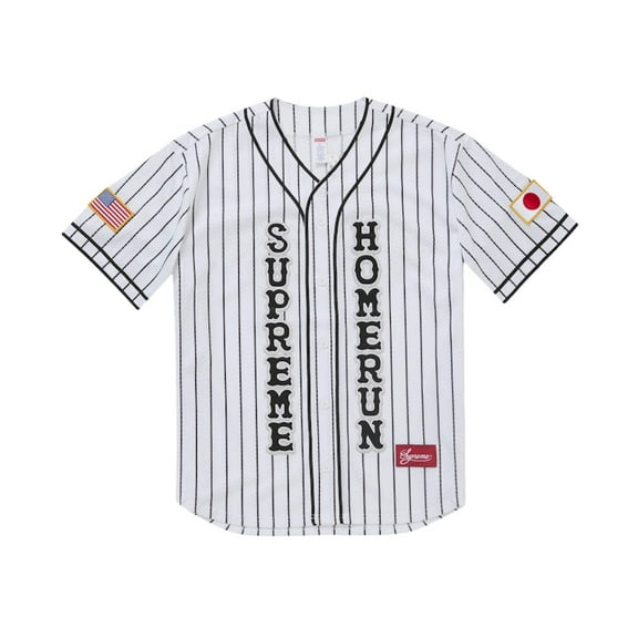 Supreme Men's Homerun Baseball Jersey White, from StockX