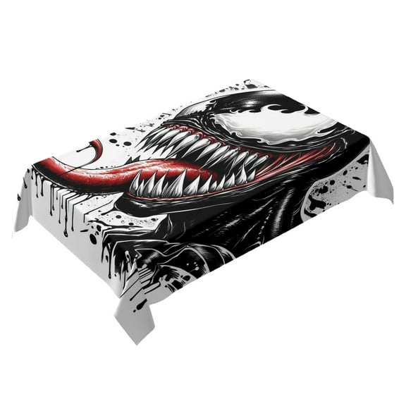 Venom Themed Square Tablecloth 54 * 72 Inches Durable Stylish