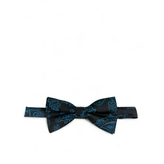 Petrol Blue Formal Paisley Bow Tie