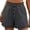 01 Gray, variant on Fewfanhot Shorts for Women Summer Shorts with Pockets High Waisted Wide Leg Cute Ruffle Waist Drawstring Casual 2026 Vacation Outfit