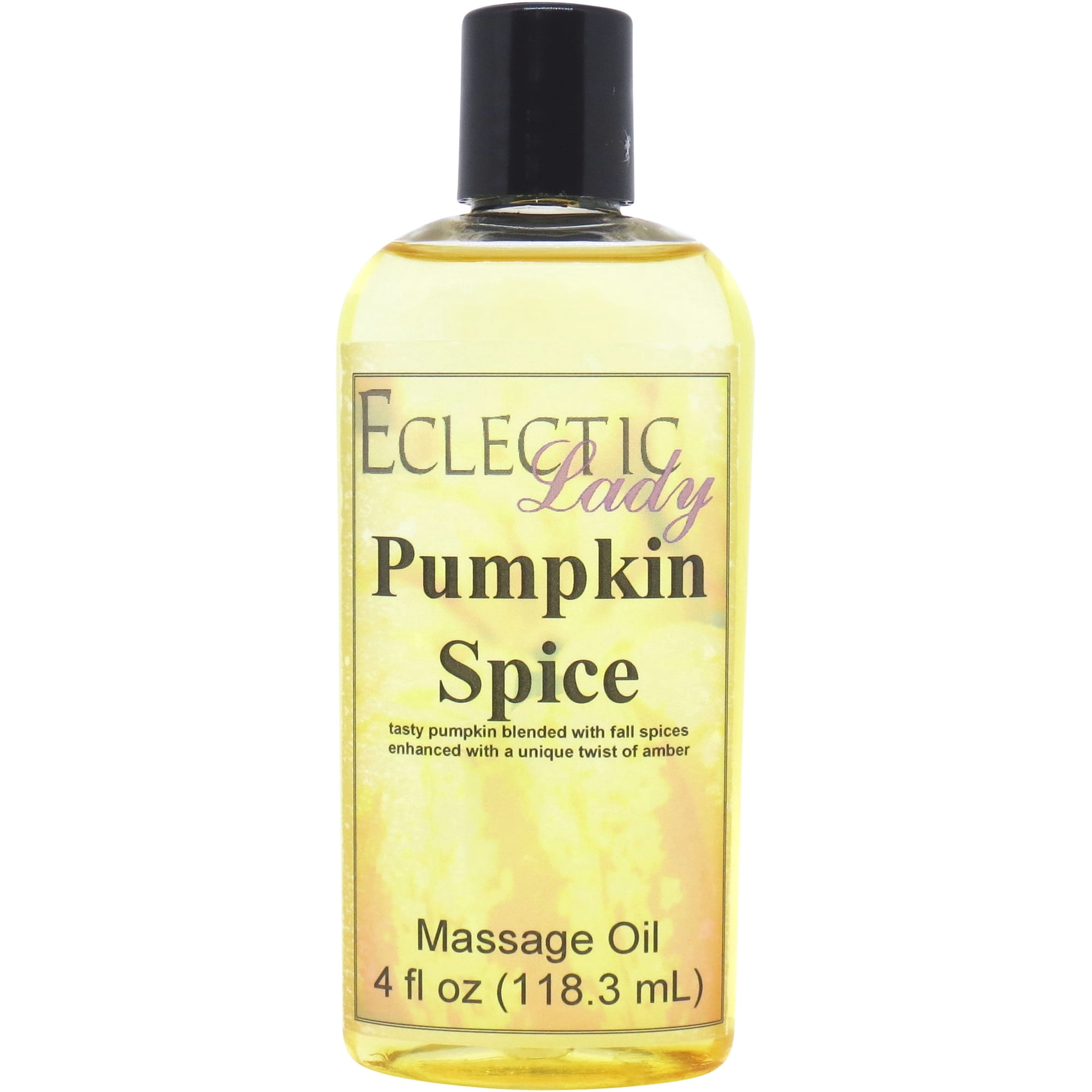Pumpkin Spice Massage Oil by Eclectic Lady, 4 oz, Sweet Almond Oil and Jojoba Oil