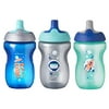 Tommee Tippee Sippy Toddler Sportee Bottle, Boy - 12+ months, 10 Ounce, Pack of 3, Blue